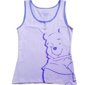 Disney Winnie the Pooh Purple Shirt Med Tank Top